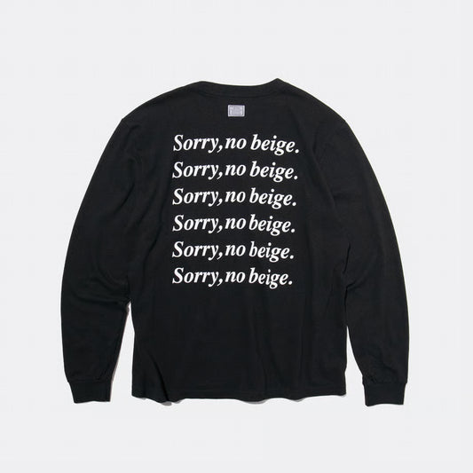 T-4289 / TEXT / SORRY / BLACK