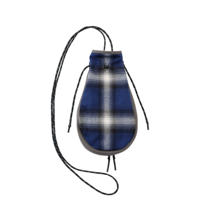 【LIMITED COLOR】ZAKI-YIA0001 / ZAKI POUCH Handmade by 吉岡衣料店 / BLUE CHECK