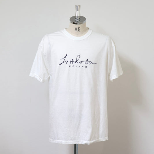 LOWDOWN t-shirt / WHITE×NAVY