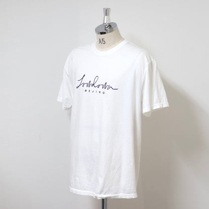LOWDOWN t-shirt / WHITE×NAVY