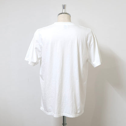 LOWDOWN t-shirt / WHITE×NAVY