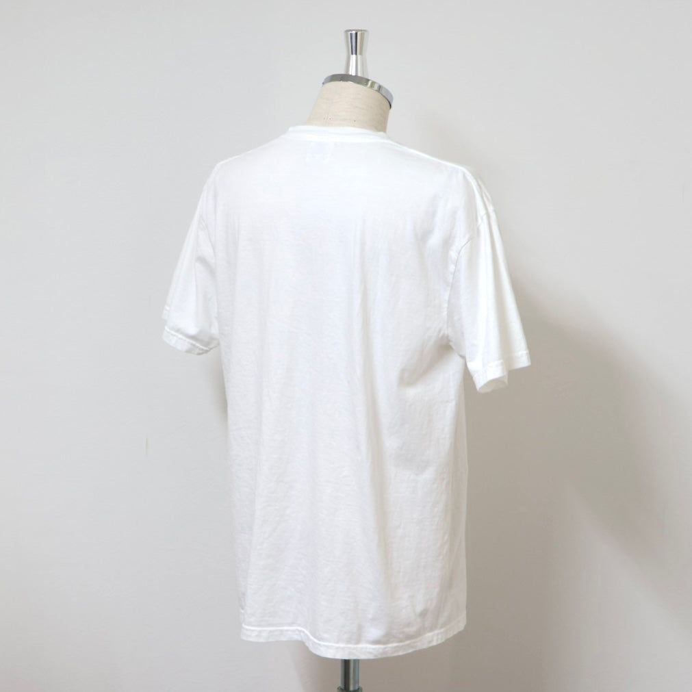 LOWDOWN t-shirt / WHITE×NAVY