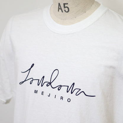 LOWDOWN t-shirt / WHITE×NAVY