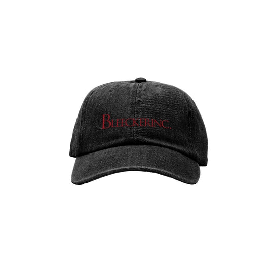 BLEECKER INC. LOGO Denim Cap Black