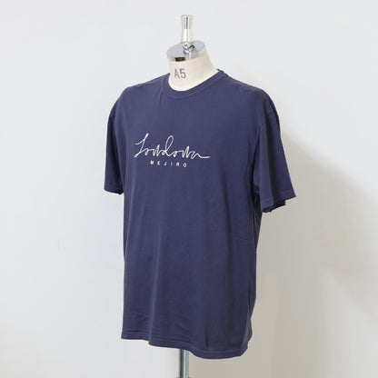 LOWDOWN t-shirt / NAVY×WHITE