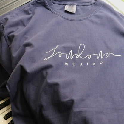 LOWDOWN t-shirt / NAVY×WHITE