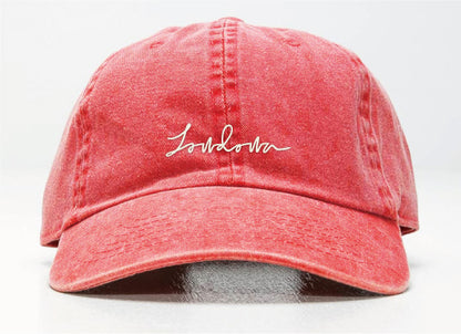 Lowdown / Pigment Dyed Low Cap / RED × OFF-WHITE