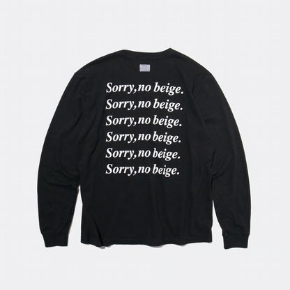 T-4289 / TEXT / SORRY / BLACK