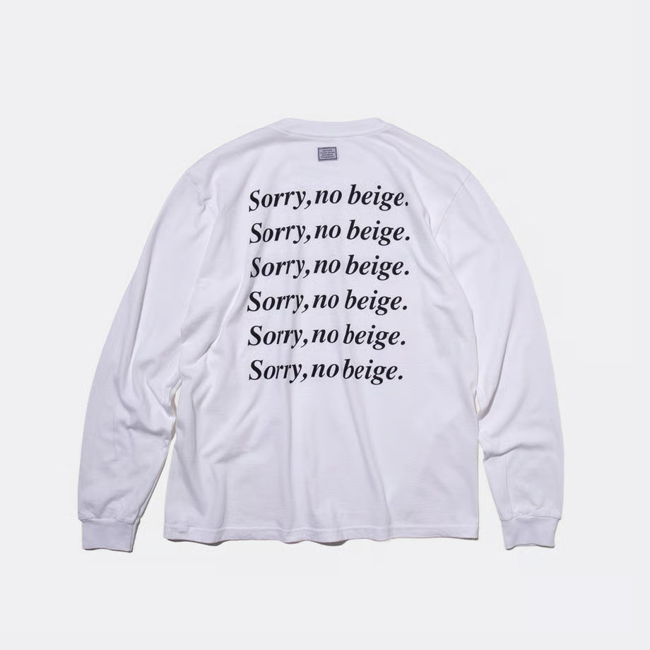 T-4286 / TEXT / SORRY / WHITE