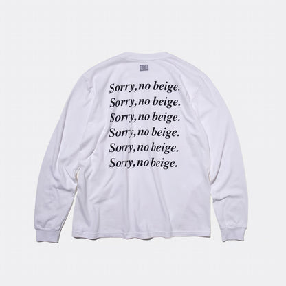 T-4286 / TEXT / SORRY / WHITE