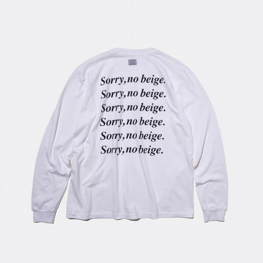 T-4286 / TEXT / SORRY / WHITE