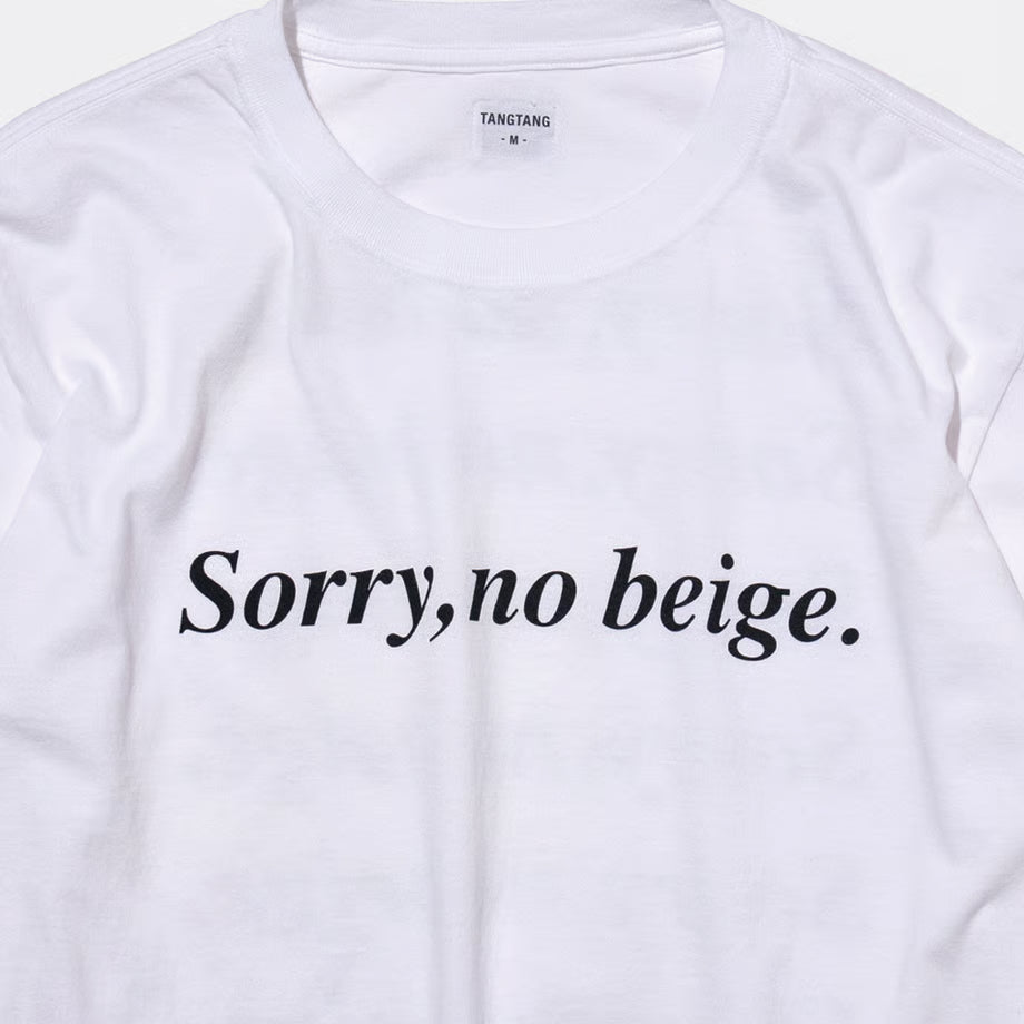 T-4286 / TEXT / SORRY / WHITE
