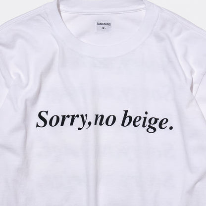 T-4286 / TEXT / SORRY / WHITE