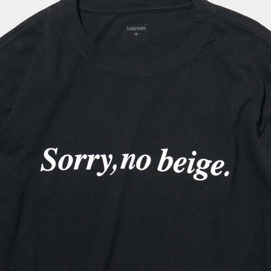 T-4289 / TEXT / SORRY / BLACK
