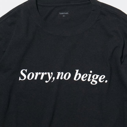 T-4289 / TEXT / SORRY / BLACK