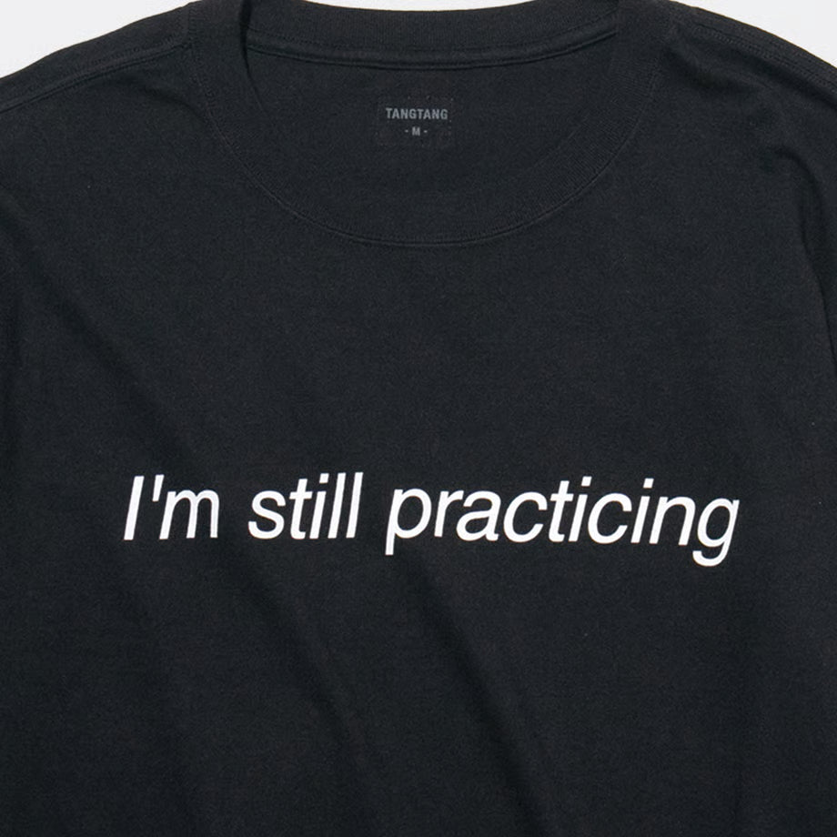 T-4288 / TEXT / PRACTICING / BLACK