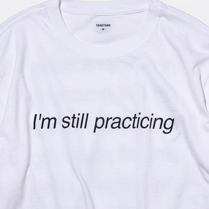 T-4285 / TEXT / PRACTICING / WHITE