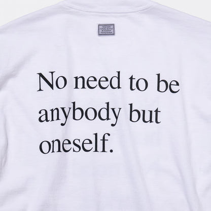 T-4135 / PROVERB / NO NEED / WHITE