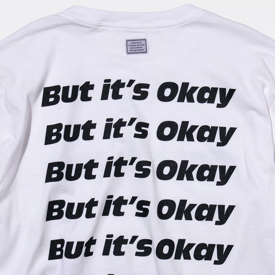 T-4284 / TEXT / OKAY / WHITE