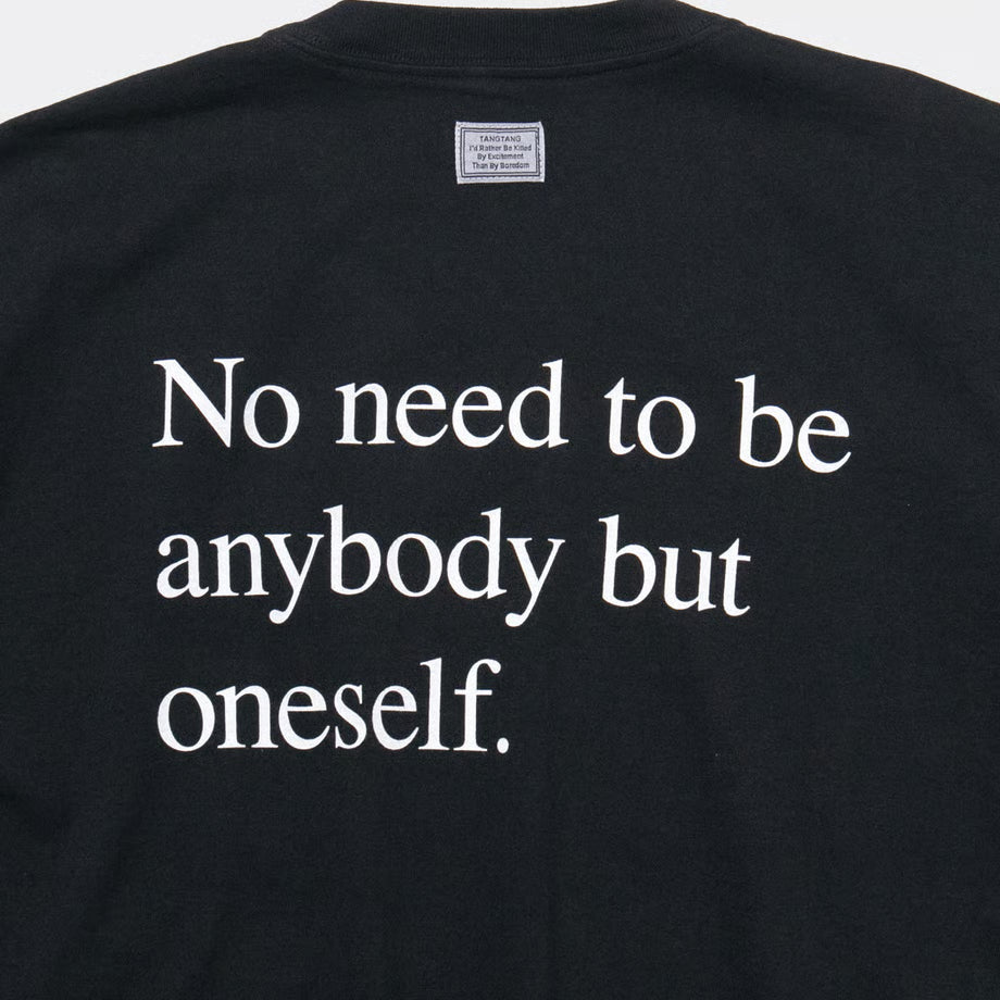 T-4141 / PROVERB / NO NEED / BLACK