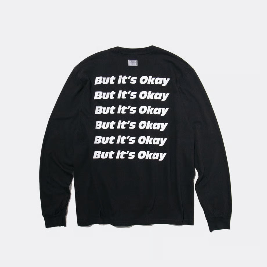 T-4287 / TEXT / OKAY / BLACK
