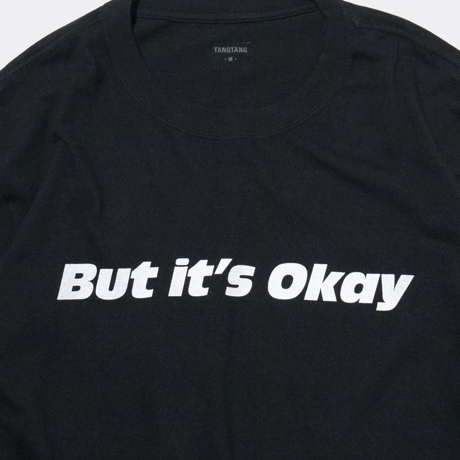 T-4287 / TEXT / OKAY / BLACK