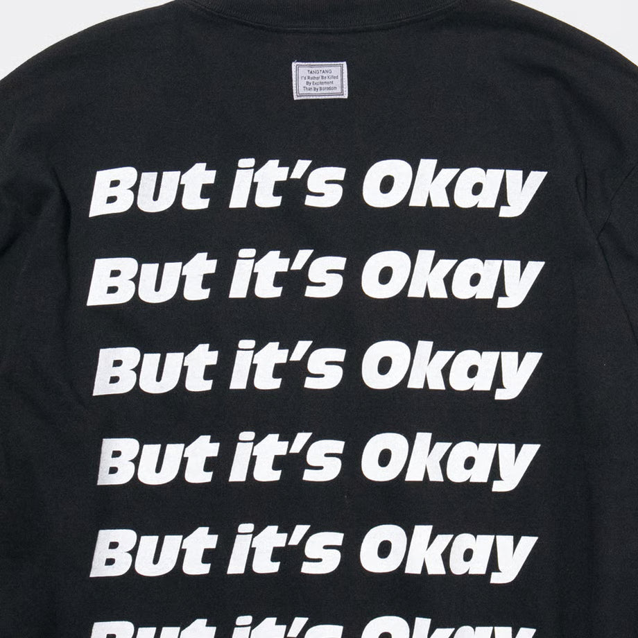 T-4287 / TEXT / OKAY / BLACK