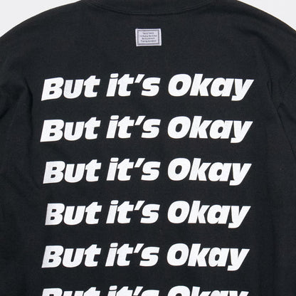 T-4287 / TEXT / OKAY / BLACK
