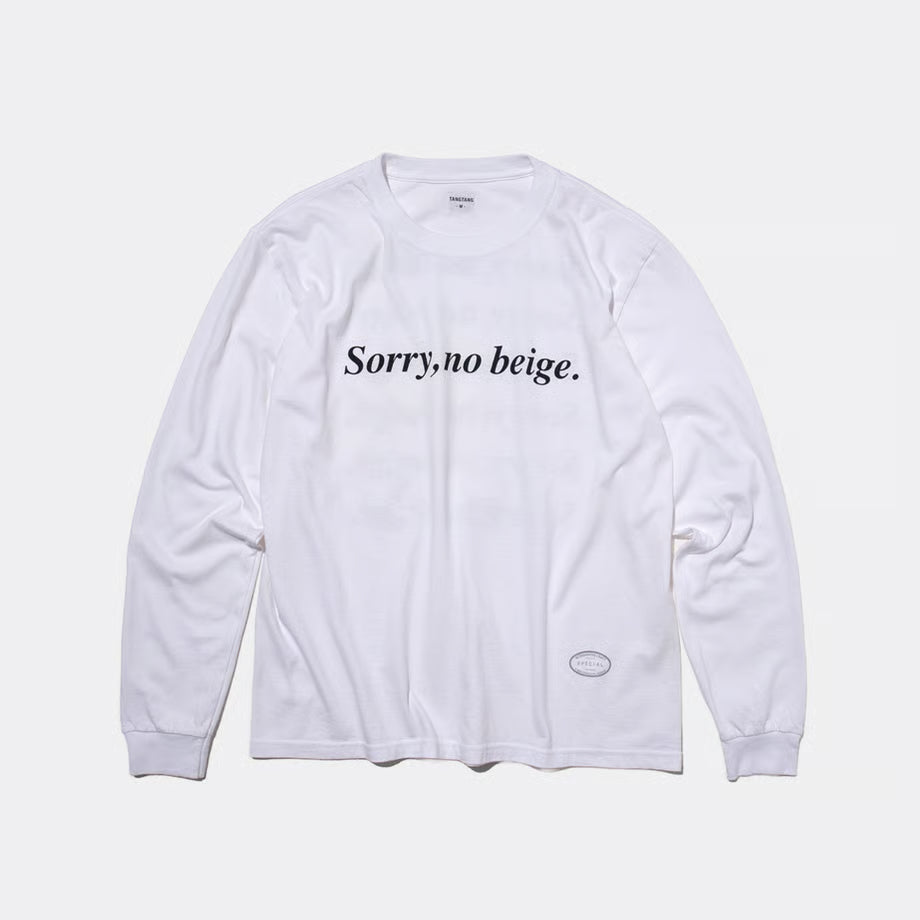 T-4286 / TEXT / SORRY / WHITE