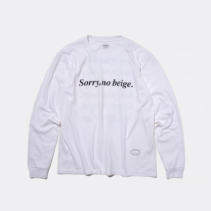 T-4286 / TEXT / SORRY / WHITE
