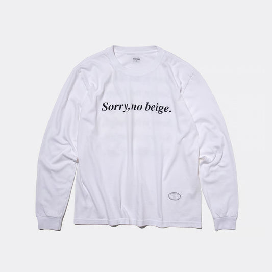 T-4286 / TEXT / SORRY / WHITE