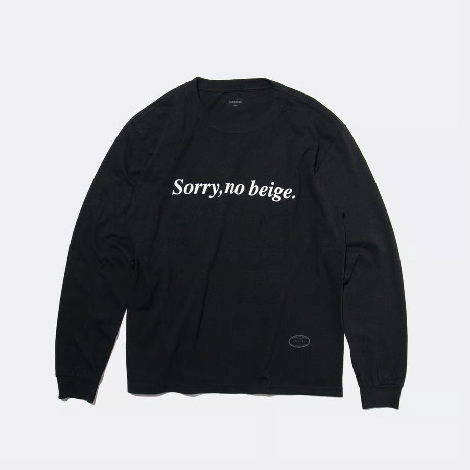 T-4289 / TEXT / SORRY / BLACK