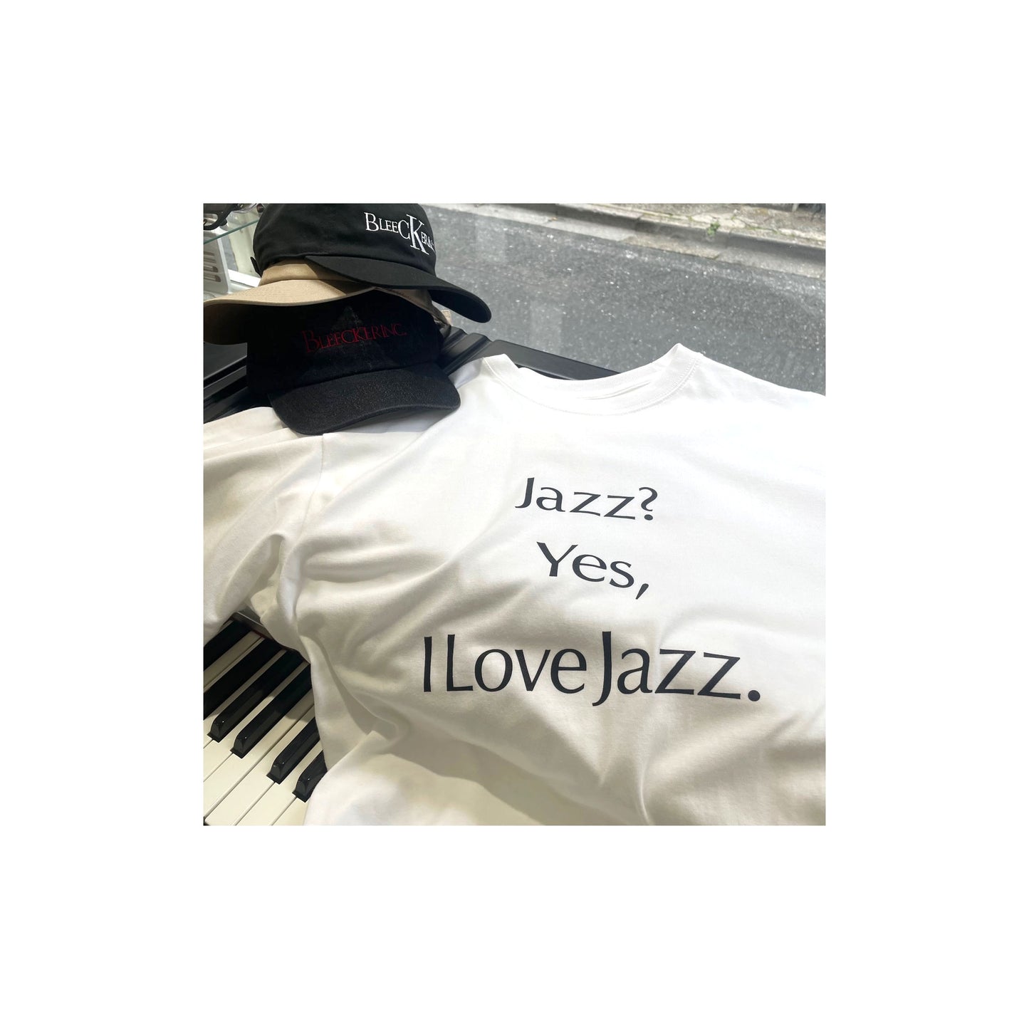 「BLEECKER INC.」Jazz? Tee / WHITE