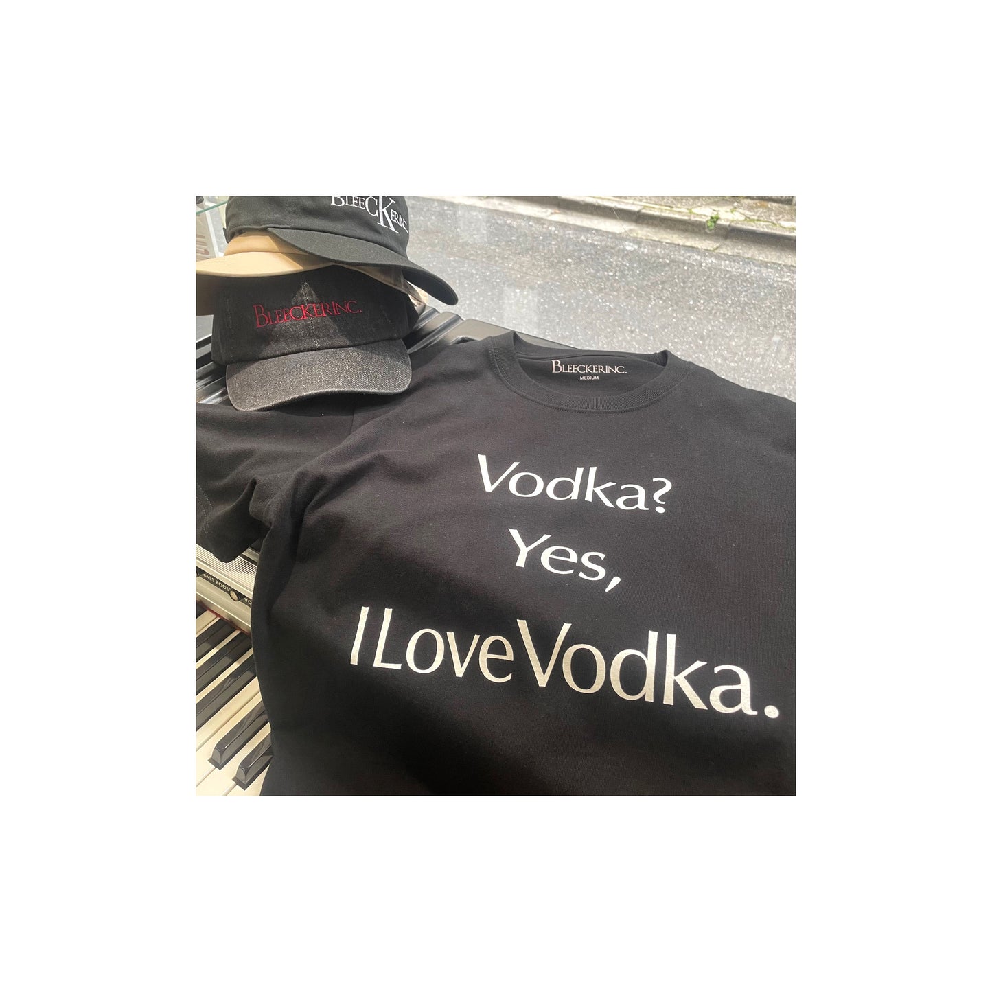 「BLEECKER INC.」 Vodka? Tee / BLACK